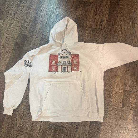 Hanes Tops - Hanes Essential White sweatshirt for St Norbert college in Green Bay. The Abbey